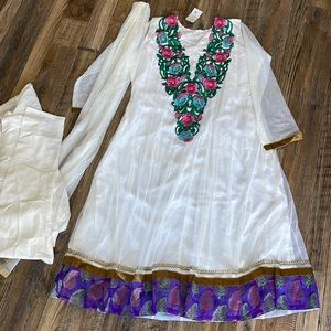 Anarkali suit with embroidery work